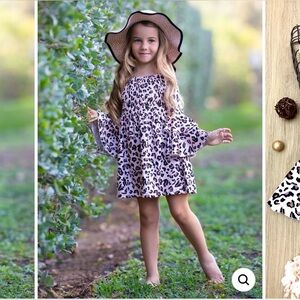 Stylish Kids Leopard Print Dress